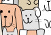 Fototapeta Sympatyczne zwierzęta - zabawna abstrakcja z psami w ciepłych barwach 129030 additionalThumb 7