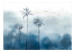 Fototapeta Powiew tropików – pochmurny krajobraz przedstawiający palmy i ptaki 138740 additionalThumb 1