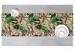 Bieżnik na stół Pergamin z sawanny - tropikalna roślinność i gepardy na beżowym tle 147240 additionalThumb 3