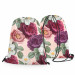 Worek plecak Piwonie w rozkwicie - wzór kwiatowy w stylu vintage na brzoskwiniowym tle 147640 additionalThumb 3