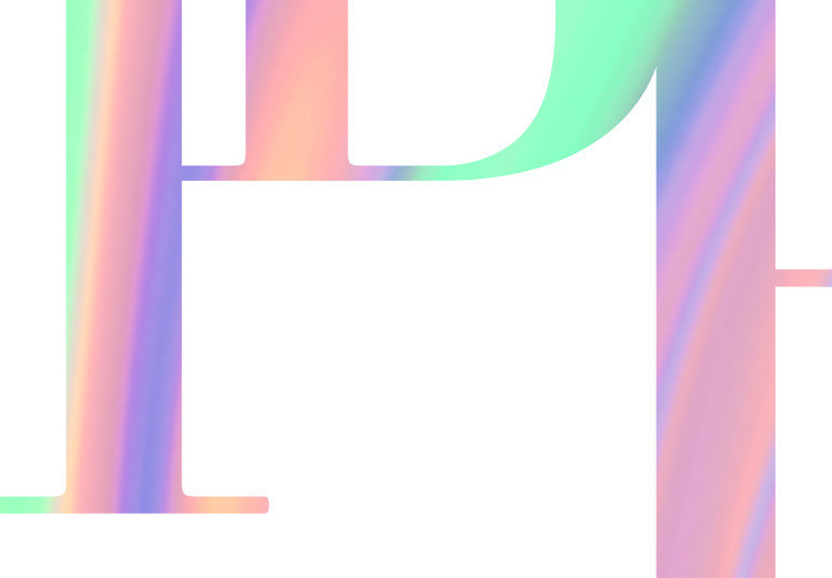 Plakat Miami Vibe - holograficzny napis w pastelowo-tęczowych kolorach 144350 additionalImage 4