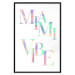 Plakat Miami Vibe - holograficzny napis w pastelowo-tęczowych kolorach 144350 additionalThumb 18