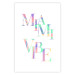 Plakat Miami Vibe - holograficzny napis w pastelowo-tęczowych kolorach 144350 additionalThumb 23