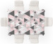 Obrus na stół Pudrowe trójkąty - geometryczny, minimalistyczny motyw w odcieniach różu 147260 additionalThumb 3