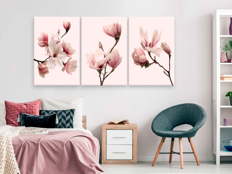 Obraz Wiosenne magnolie (3-częściowy) 118380 additionalImage 3