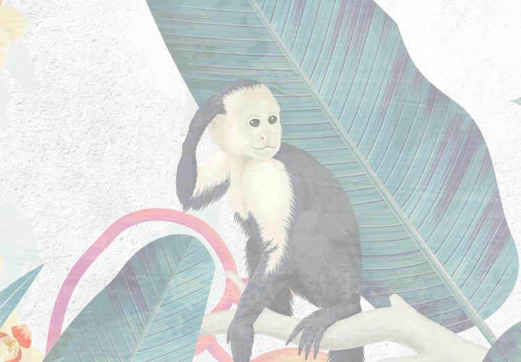 Fototapeta Leniwiec i małpy - egzotyczna dżungla w pastelowych odcieniach 148580 additionalImage 3