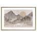 Plakat Pejzaż wabi-sabi - wschód słońca i skaliste gór w japońskim stylu 145101 additionalThumb 9