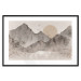 Plakat Pejzaż wabi-sabi - wschód słońca i skaliste gór w japońskim stylu 145101 additionalThumb 26