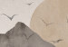 Plakat Pejzaż wabi-sabi - wschód słońca i skaliste gór w japońskim stylu 145101 additionalThumb 3
