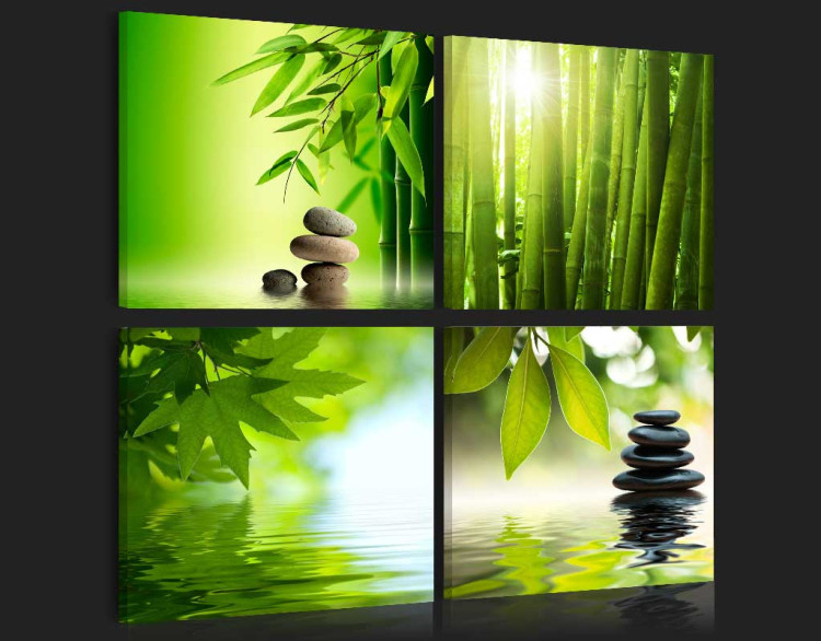 Obraz na szkle Zielony zen [Glass] 92801 additionalImage 4