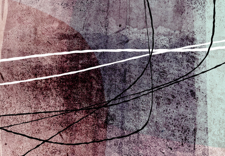 Obraz Lewitacja - abstrakcja w delikatnych kolorach z liniami w powietrzu 134711 additionalImage 5