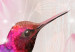 Fototapeta Kolorowe kolibry - motyw ptaków zbierających nektar z kwiatów lilii 107621 additionalThumb 4