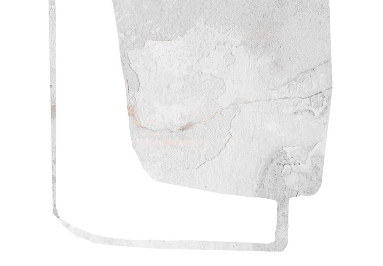 Obraz Szare plamy i czarne linie - abstrakcyjna kompozycja na białym tle 125341 additionalImage 4