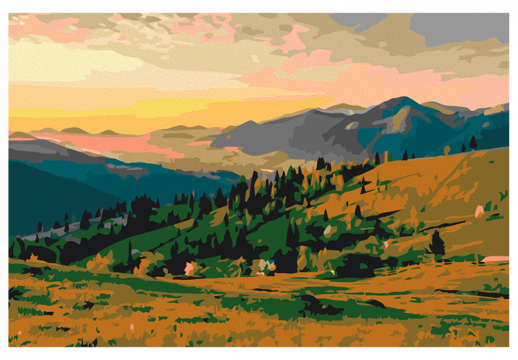 Obraz do malowania po numerach Góry o wschodzie słońca 127141 additionalImage 7