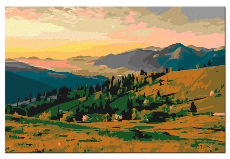 Obraz do malowania po numerach Góry o wschodzie słońca 127141 additionalImage 6