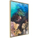 Plakat Skalisty brzeg morza - zdjęcie barwnych kamieni i błękitnej wody 146241 additionalThumb 6