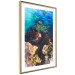 Plakat Skalisty brzeg morza - zdjęcie barwnych kamieni i błękitnej wody 146241 additionalThumb 11