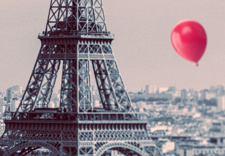 Obraz Paryski balonik (5-częściowy) szeroki czerwony 123951 additionalImage 4