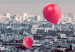 Obraz Paryski balonik (5-częściowy) szeroki czerwony 123951 additionalThumb 5
