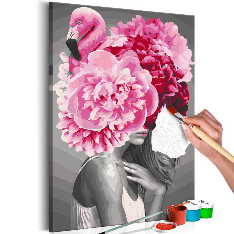 Obraz do malowania po numerach Flamingo Girl 127351 additionalImage 3