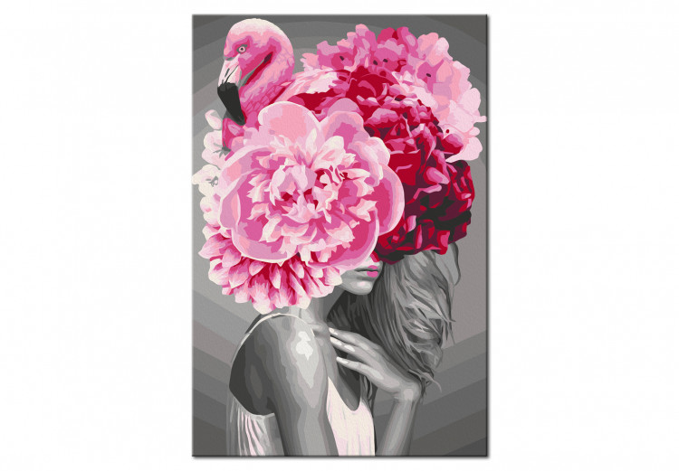 Obraz do malowania po numerach Flamingo Girl 127351 additionalImage 6