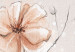 Plakat Akwarelowe kwiaty - delikatna gałązka boho w ciepłych kolorach sepii 144351 additionalThumb 2