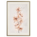 Plakat Akwarelowe kwiaty - delikatna gałązka boho w ciepłych kolorach sepii 144351 additionalThumb 27