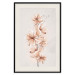 Plakat Akwarelowe kwiaty - delikatna gałązka boho w ciepłych kolorach sepii 144351 additionalThumb 24