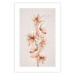Plakat Akwarelowe kwiaty - delikatna gałązka boho w ciepłych kolorach sepii 144351 additionalThumb 22