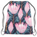 Worek plecak Fantazyjne pąki – kompozycja z różowymi kwiatami na ciemnym tle 147361 additionalThumb 2
