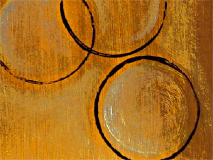 Obraz Kolory (3-częściowy) - abstrakcja w odcieniach brązu i złota we wzory 48161 additionalImage 3