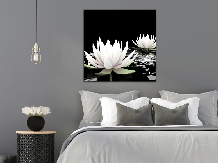 Obraz Kwiaty lotosu (1-częściowy) kwadrat 121871 additionalImage 3