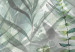 Obraz okrągły Przenikanie liści - krajobraz z zielonymi roślinami o poranku  148671 additionalThumb 2