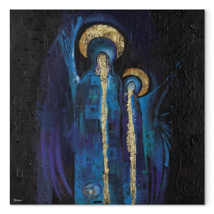 Obraz Święci (1-częściowy) - sakralna fantazja z postaciami ze złotą aureolą 47271 additionalImage 7