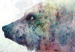 Fototapeta Zimowe zwierzęta - motyw niedźwiedzia na tle z kolorowym akcentem 127491 additionalThumb 7