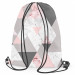 Worek plecak Pudrowe trójkąty - geometryczny, minimalistyczny motyw w odcieniach różu 147391