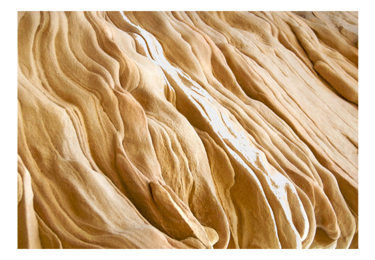 Fototapeta Piaskowiec z Wielkiego Kanionu - tło w deseń fali w jasnym kolorze 60991 additionalImage 1