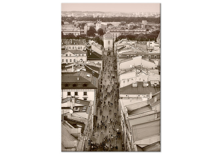 Obraz Ulica Floriańska - słynny symbol krakowskiego miasta w sepii 118102