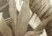 Fototapeta Kompozycja z liści – abstrakcja z liśćmi w odcieniach szarości i brązu 142302 additionalThumb 4