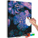 Obraz do malowania po numerach Lawendowa atmosfera - duże fioletowe liście i krople wody 146212 additionalThumb 7