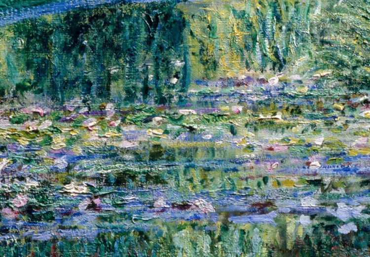 Obraz koło Japoński mostek w Giverny Claude Moneta - wiosenny pejzaż lasu z rzeką 148712 additionalImage 2