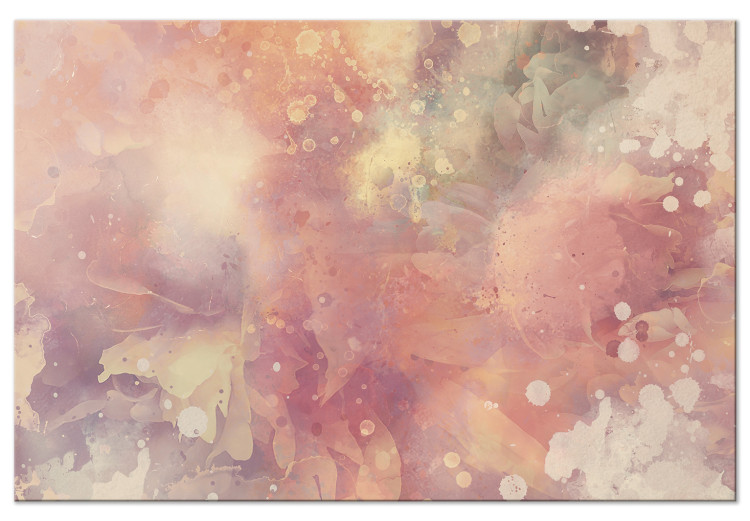 Obraz Rozprysk - abstrakcja z rozmytymi kształtami w różu i fiolecie 135222