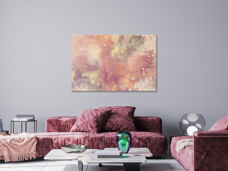 Obraz Rozprysk - abstrakcja z rozmytymi kształtami w różu i fiolecie 135222 additionalImage 3