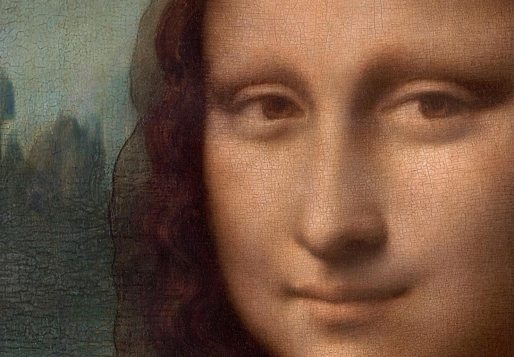 Okrągły obraz Leonardo da Vinci - Gioconda - malowany portret Mona Lisy 148722 additionalImage 4