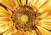 Obraz Złote słoneczniki - tryptyk w stylu glamour ze złotymi kwiatami 132132 additionalThumb 5