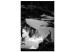 Obraz Staw - mroczny wodny pejzaż na czarno-białej fotografii 115042