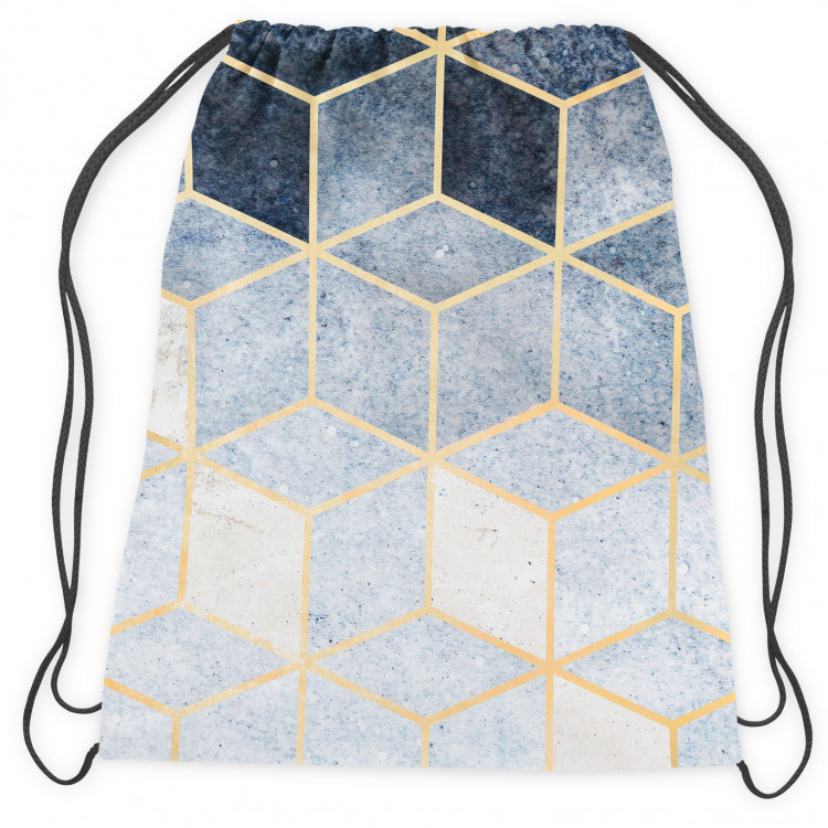 Worek plecak Marmurowa noc - minimalistyczny, geometryczny wzór w stylu glamour 147442 additionalImage 2