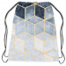 Worek plecak Marmurowa noc - minimalistyczny, geometryczny wzór w stylu glamour 147442 additionalThumb 2