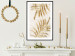 Plakat Złote eleganckie liście - rośliny w klimacie świątecznym 148042 additionalThumb 20
