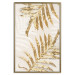 Plakat Złote eleganckie liście - rośliny w klimacie świątecznym 148042 additionalThumb 18